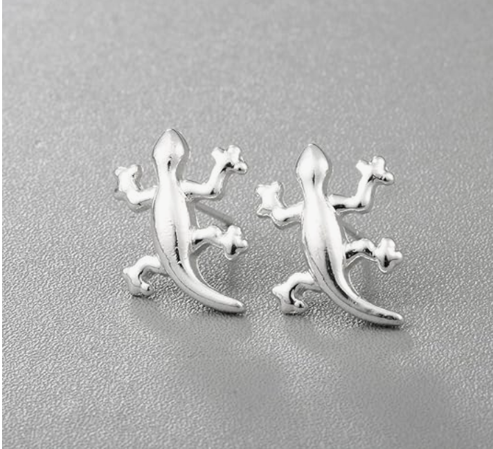 Lizard Earring Baby Gecko Jewelry Lizard Girl Teens Women Birthday Gift Stainless Steel Earrings