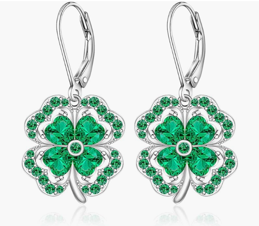 Bat Hanging Diamond Earrings Christmas Tree Green Clover Sea Turtle Blue Snowflake Bat Earring Halloween Jewelry Birthday Gift 925 Sterling Silver