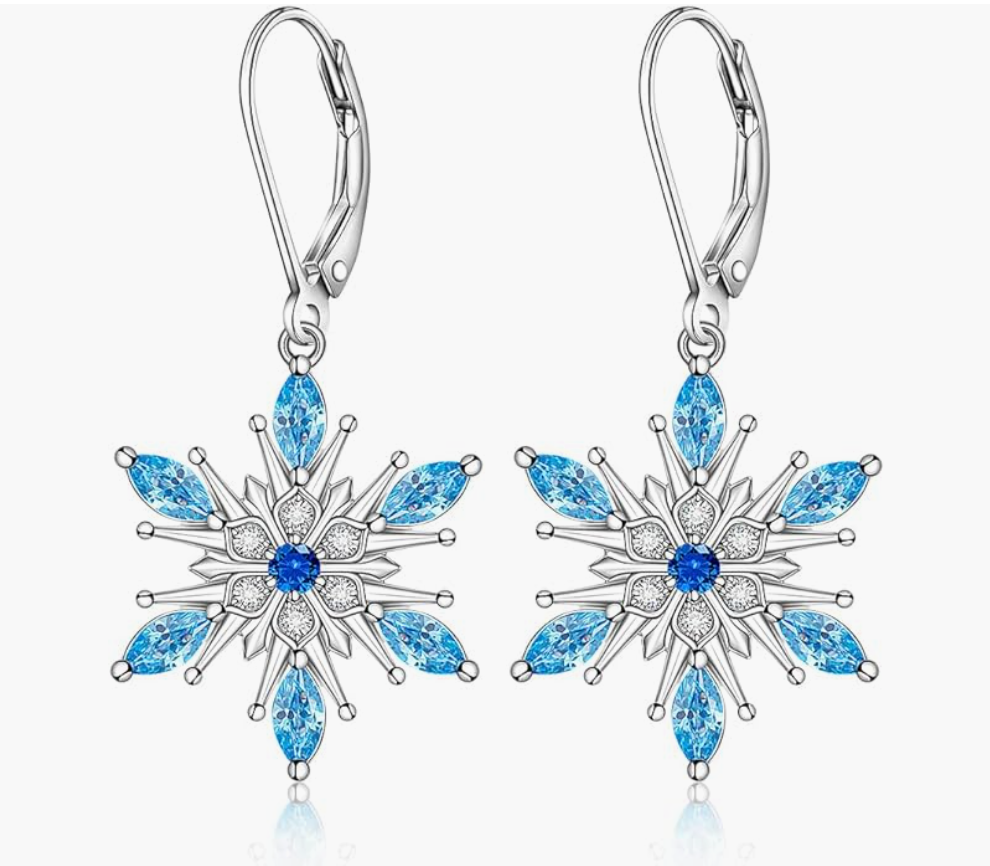 Bat Hanging Diamond Earrings Christmas Tree Green Clover Sea Turtle Blue Snowflake Bat Earring Halloween Jewelry Birthday Gift 925 Sterling Silver