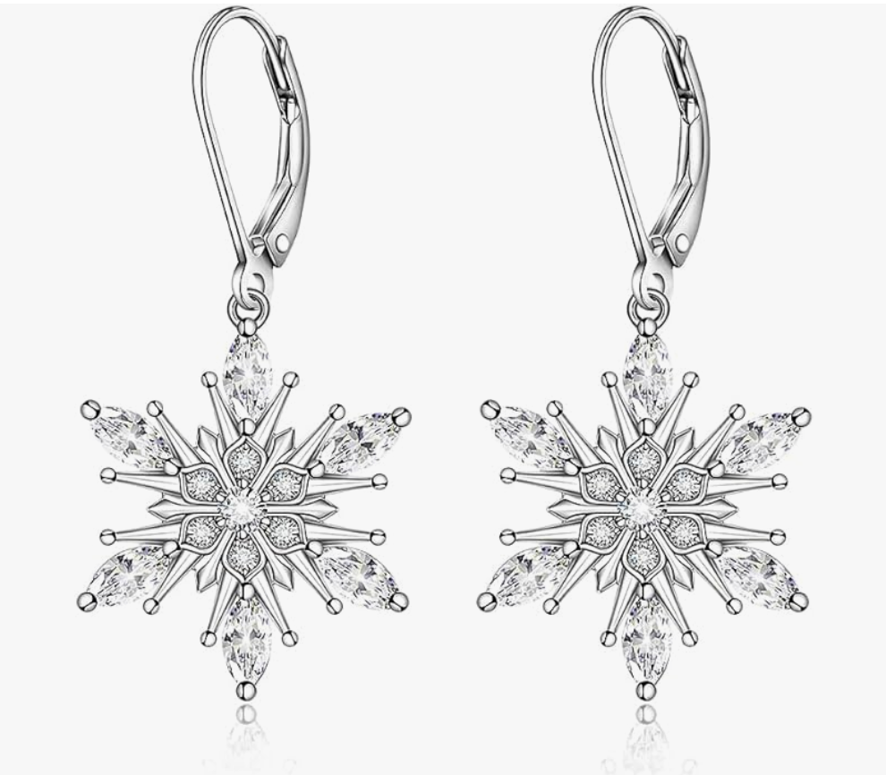 Bat Hanging Diamond Earrings Christmas Tree Green Clover Sea Turtle Blue Snowflake Bat Earring Halloween Jewelry Birthday Gift 925 Sterling Silver
