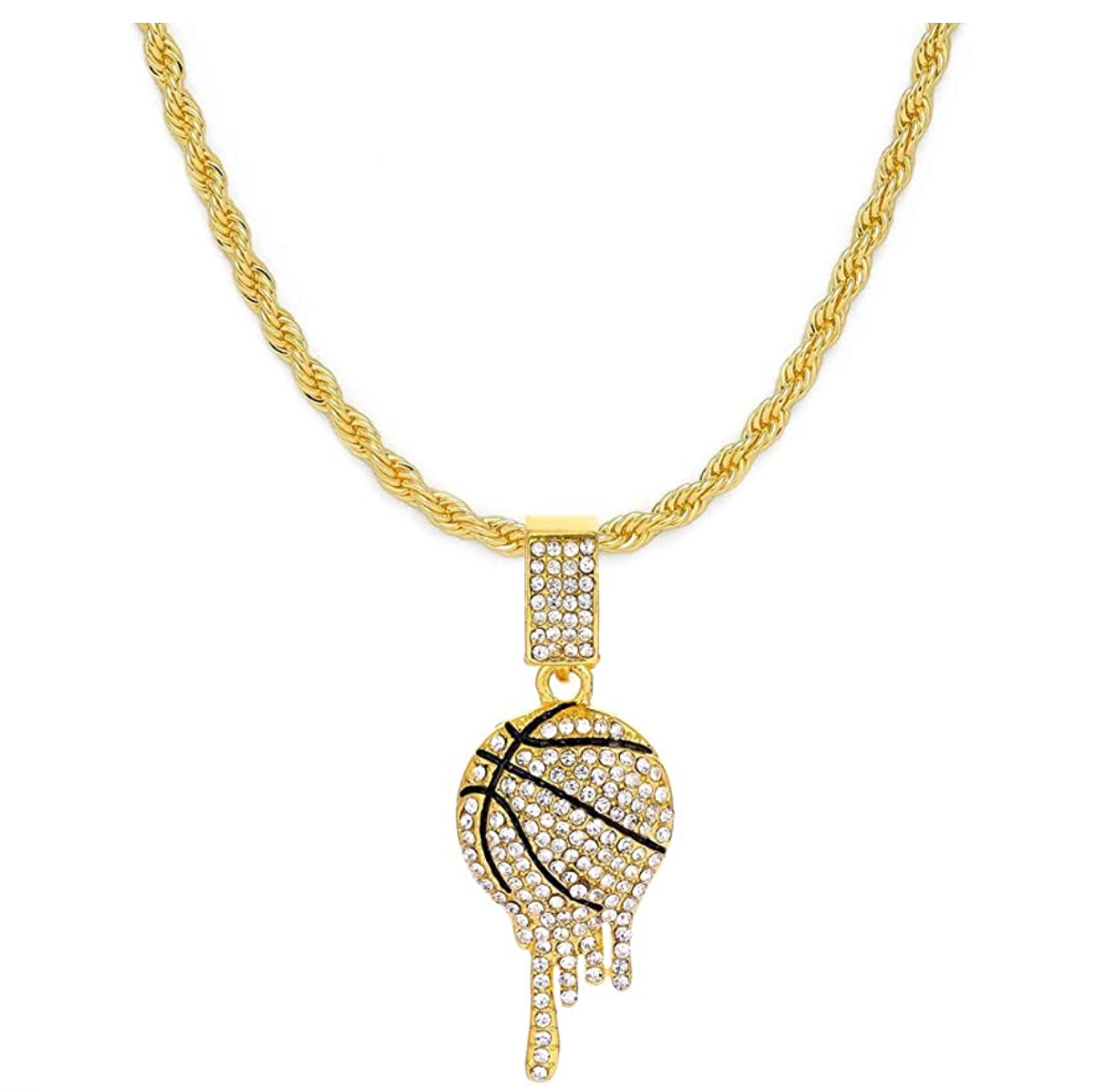 Iced out basketball on sale chain