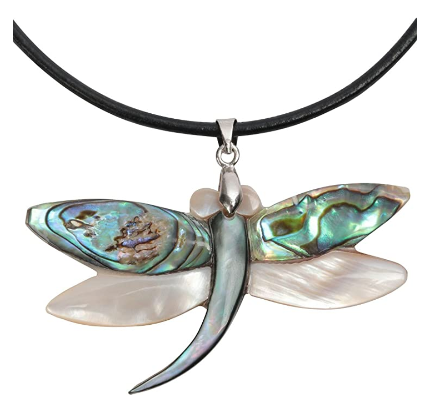 925 Sterling Silver Dragonfly Necklace Dragonfly Jewelry Pendant Chain Birthday Gift 18in.