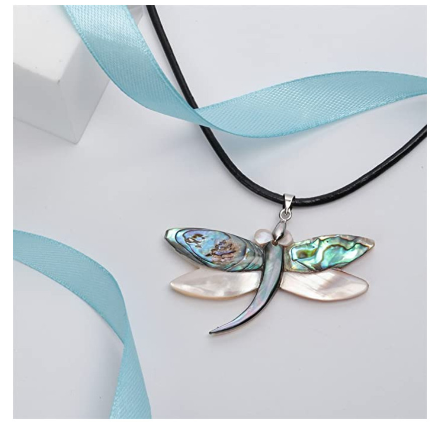 925 Sterling Silver Dragonfly Necklace Dragonfly Jewelry Pendant Chain Birthday Gift 18in.