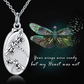 Dragonfly Urn Ash Necklace Dragonfly Cremation Jewelry Pendant Chain Birthday Gift 20in.