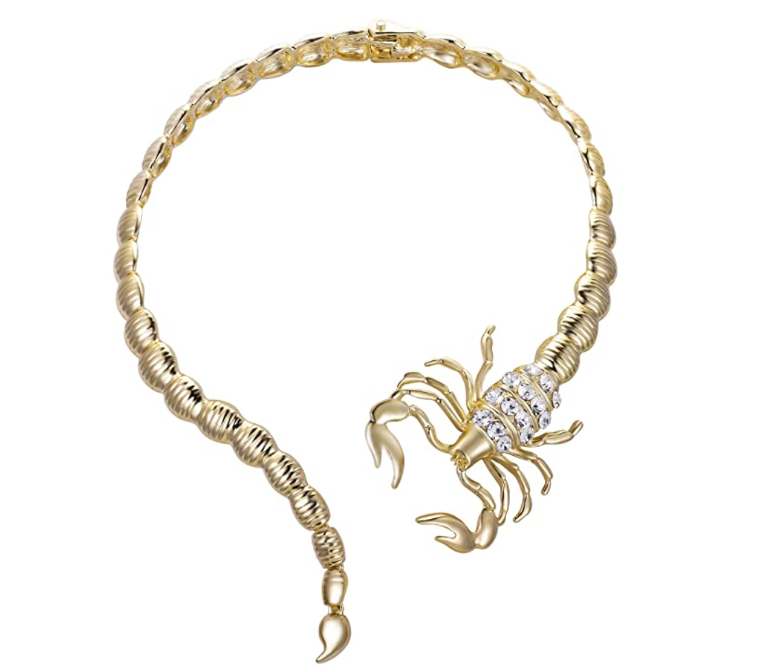 Scorpio Collar Necklace Gold Color Scorpion Zodiac Chain Birthday Gift