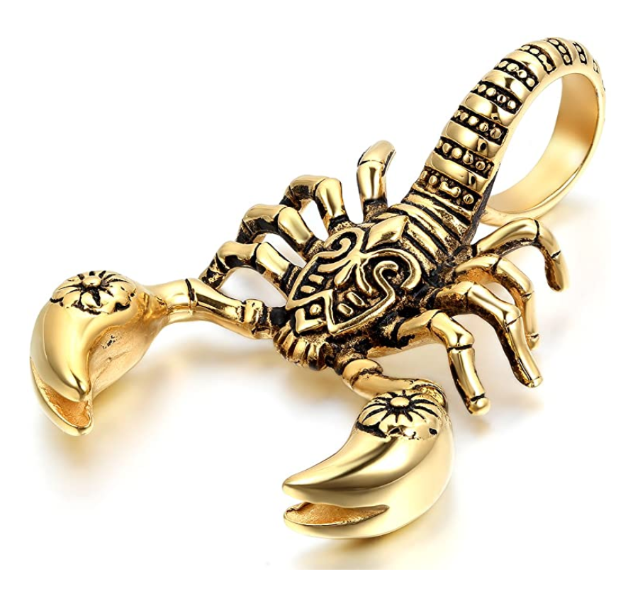 Scorpio Necklace Gold Silver Stainless Steel Color Scorpion Zodiac Chain Birthday Gift