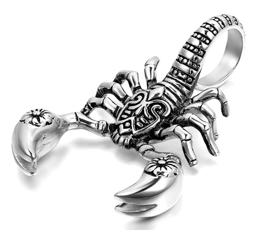 Scorpio Necklace Gold Silver Stainless Steel Color Scorpion Zodiac Chain Birthday Gift