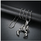 Scorpio Necklace Gold Silver Stainless Steel Scorpion Zodiac Chain Birthday Gift
