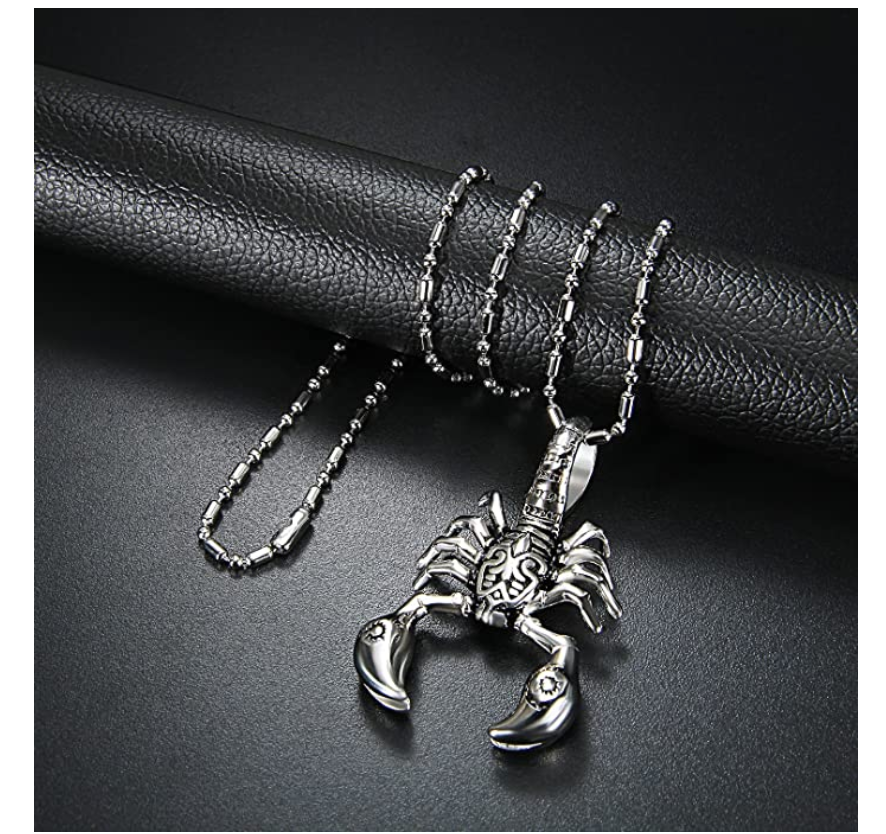 Scorpio Necklace Gold Silver Stainless Steel Color Scorpion Zodiac Chain Birthday Gift