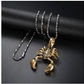 Scorpio Necklace Gold Silver Stainless Steel Scorpion Zodiac Chain Birthday Gift