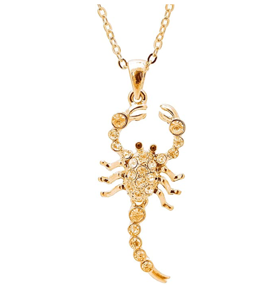 Scorpio Necklace Moving Tail Scorpion Jewelry Zodiac Chain Birthday Gift Gold Silver Color 18in.