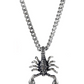 Scorpion Necklace Scorpio Jewelry Zodiac Pendant Chain Birthday Gift Silver Color 24in.
