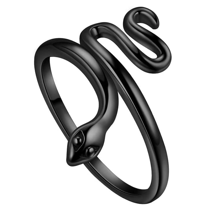 Snake Ring Snake Jewelry Serpent Ring Birthday Gift 925 Sterling Silver Gold Adjustable Ring