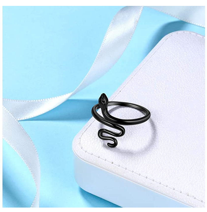 Snake Ring Snake Jewelry Serpent Ring Birthday Gift 925 Sterling Silver Gold Adjustable Ring