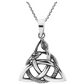 Triquetra Trinity Knot Snake Pendant Necklace Interwoven Snake Jewelry Serpent Chain Birthday Gift 925 Sterling Silver 18in.