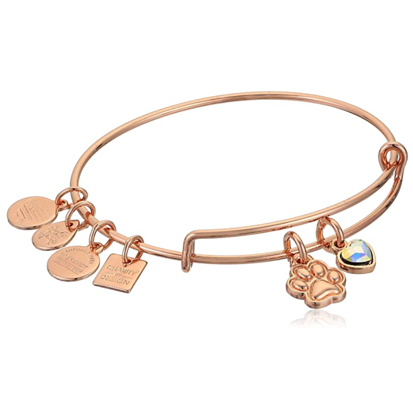 Dog Charm Bracelet Love Puppy Dog Bangle Jewelry Dog Paw Print Birthday Gift