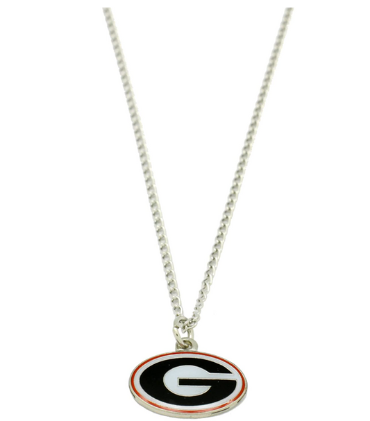Georgia Pendant Bulldog Football Necklace Jewelry Dog Chain Birthday Gift 24in.