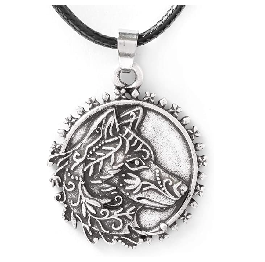 Siberian Husky Necklace Medallion Pendant Alaskan Husky Jewelry Dog German Shepherd Chain Doggy Puppy Birthday Gift 20in.