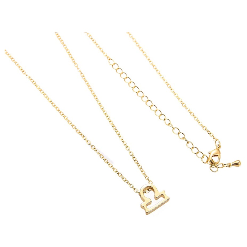 Zodiac Libra Sign Jewelry Chain Libra Necklace Pendant Libra Astrology Star Birthday Gift 18in.