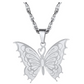 Fancy Butterfly Necklace Butterfly Pendants Jewelry Butterfly Chain Birthday Gift Gold Silver Color 22in.