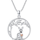 Kangaroo Necklace Circle Medallion Kangaroo Family Mother & Child Pendant Australian Jewelry Chain Birthday Gift 925 Sterling Silver 20in.