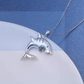 925 Sterling Silver Shark Pendant Jewelry Shark Swimming Necklace Chain Birthday Gift 20in.