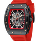 Blue Red Black Silicone Band Watch Silver Gold Watch Luxury Sports Dress Watch Rubber Band