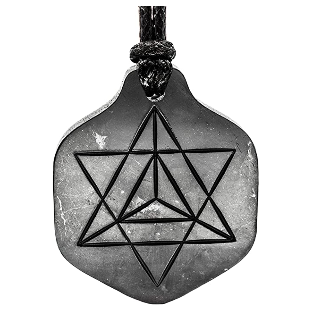 Flower of Life Necklace Crystal Merkaba Star Tetrahedron Healing Reiki Wand Pendant Wond Chain Sacred Geometry Kabbalah Seed of Life Jewelry 28in.