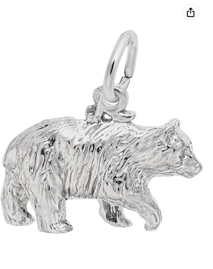 Silver Bear Charm Bracelet