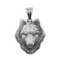 Small Wolf Face Pendant for Necklace Wolf Head Jewelry Celtic Nordic Viking Hunter Norse 925 Sterling Silver
