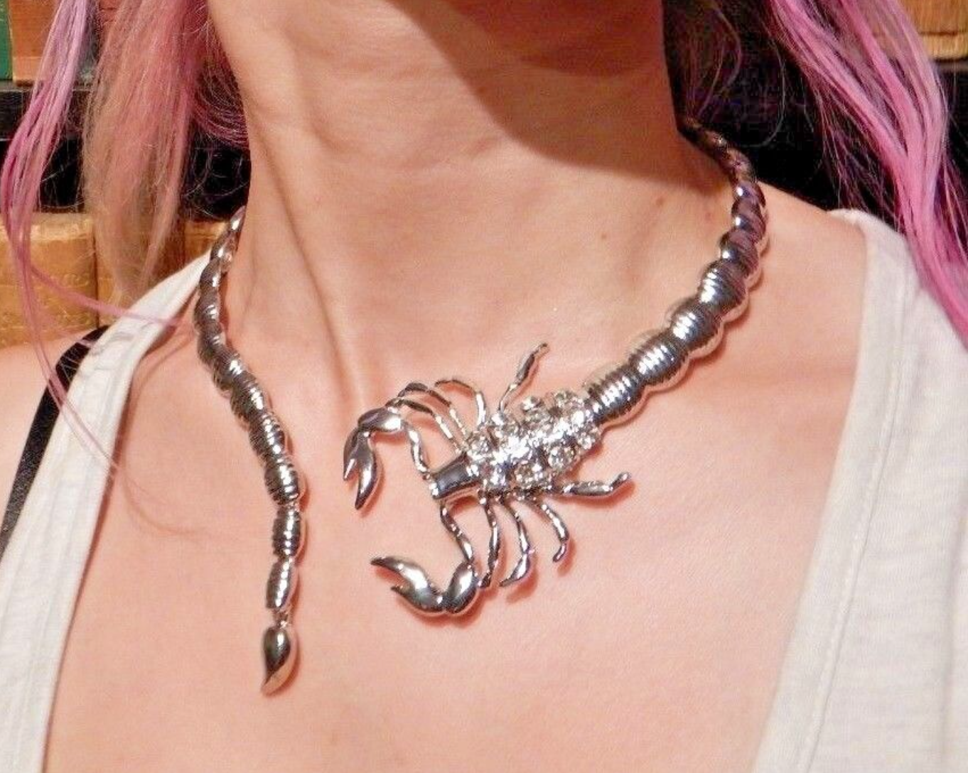 Scorpio Collar Necklace Gold Color Scorpion Zodiac Chain Birthday Gift