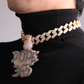 Custom Cash Money Bag Green Letter Necklace Name Pendant Chain Gold Silver Diamond Hip Hop Jewelry #44
