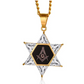 Star of David Necklace Freemason Masonic Diamond Chain G Pendant Mason Gold Past Master Mason 24in.