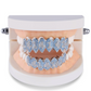 Blue Grillz Diamond Grillz Iced Out Vampire Fangs Grillz Hip Hop Rapper Jewelry Grills