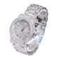 Silver Color Watch Hip Hop Watch Simulated Diamonds Bust Down Watch Rapper Iced Out Watch Bling Jewelry