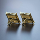 15mm Gold 925 Sterling Silver Large Kite Earring Hip Hop Square Diamond Earrings Iced Out Screw Back