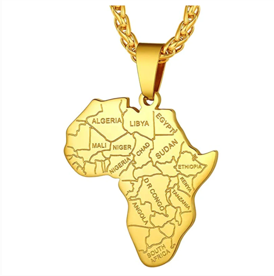 Africa Map Jewelry