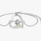 Monkey Banana Diamond Bracelet Chain Girls Monkey Jewelry Birthday Gift 925 Sterling Silver