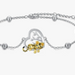 Cute Tiger Diamond Bracelet Chain Girls Tiger Jewelry Birthday Gift 925 Sterling Silver