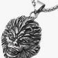 Stainless Steel Ape Face Pendant Gorilla Head Chain Monkey Jewelry 24in.