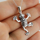 Flower Frog Necklace Pendant Toad Jewelry Womens Girls Teen Birthday Gift 925 Sterling Silver 20in.