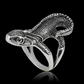 Black Stainless Steel Lizard Ring Baby Gecko Lizard Jewelry Spider Wolf Scorpion Cat Owl Birthday Gift