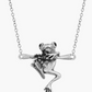 Cute Hanging Frog Necklace Pendant Toad Jewelry Womens Girls Teen Birthday Gift Silver 925 Sterling Silver 20in.