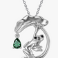 Green Diamond Frog Necklace Pendant Pink Lotus Flower Toad Jewelry Chain Womens Girls Teen Birthday Gift 925 Sterling Silver 20in.