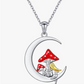 Frog Ladybug Mushroom Diamond Necklace Pendant Giraffe Sheep Toad Jewelry Chain Womens Girls Teen Birthday Gift 925 Sterling Silver 20in.