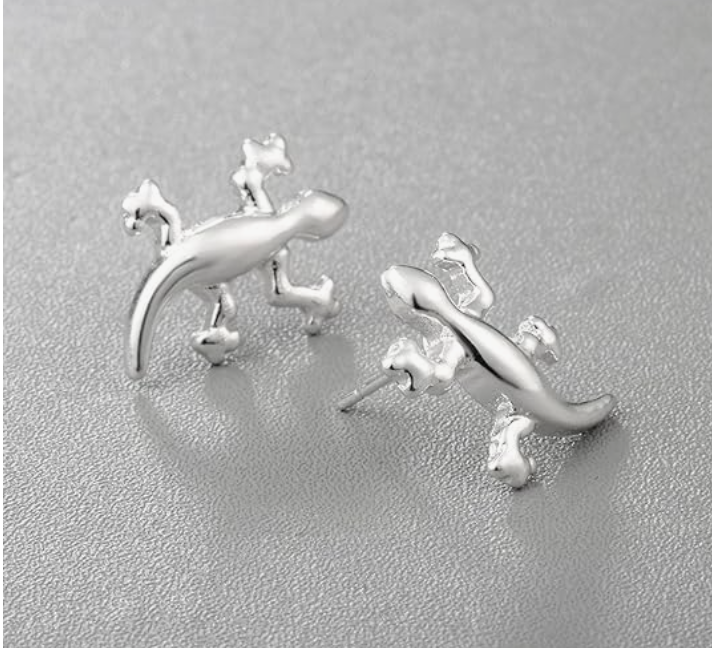 Lizard Earring Baby Gecko Jewelry Lizard Girl Teens Women Birthday Gift Stainless Steel Earrings