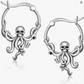 Gecko Lizard Hoop Earrings Octopus Skull Jewelry Bat Spider Girl Teens Women Birthday Gift 925 Sterling Silver Earrings