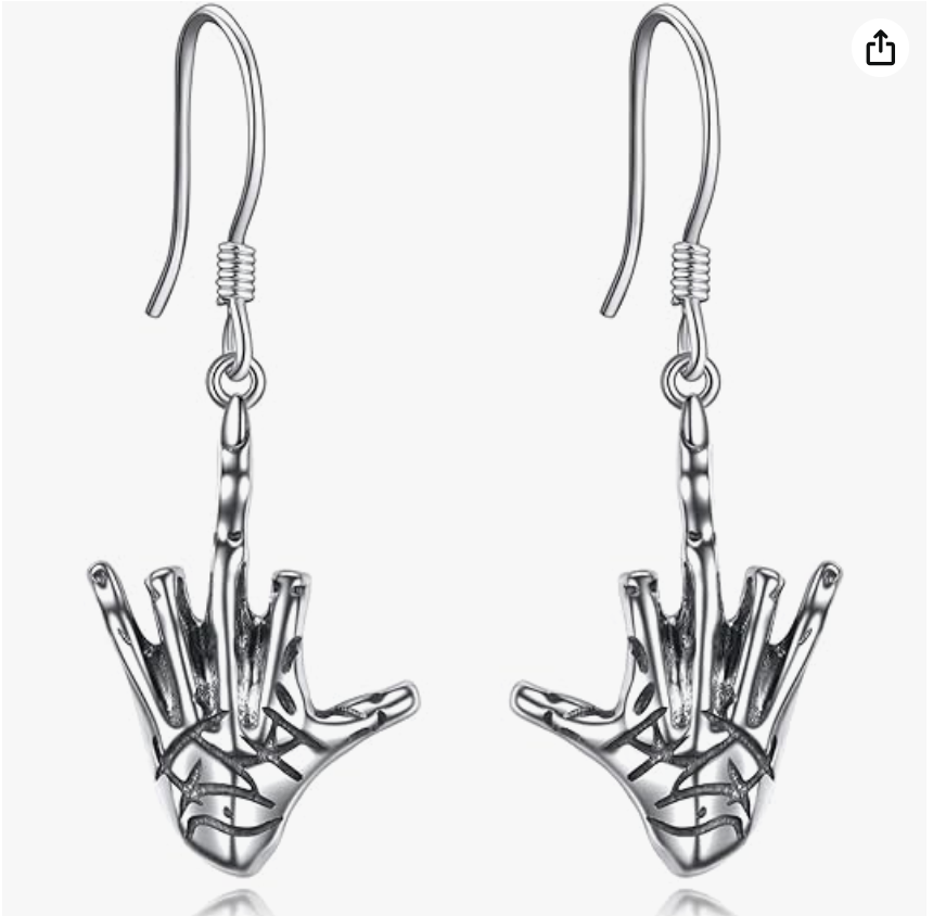 Celtic Gecko Lizard Earrings Cat Skull Chicken Jewelry Dagger Sword Dragonfly Girl Teens Women Birthday Gift 925 Sterling Silver Gothic Punk Earrings