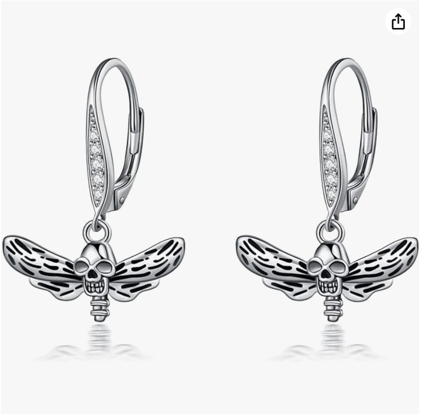 Celtic Gecko Lizard Earrings Cat Skull Chicken Jewelry Dagger Sword Dragonfly Girl Teens Women Birthday Gift 925 Sterling Silver Gothic Punk Earrings