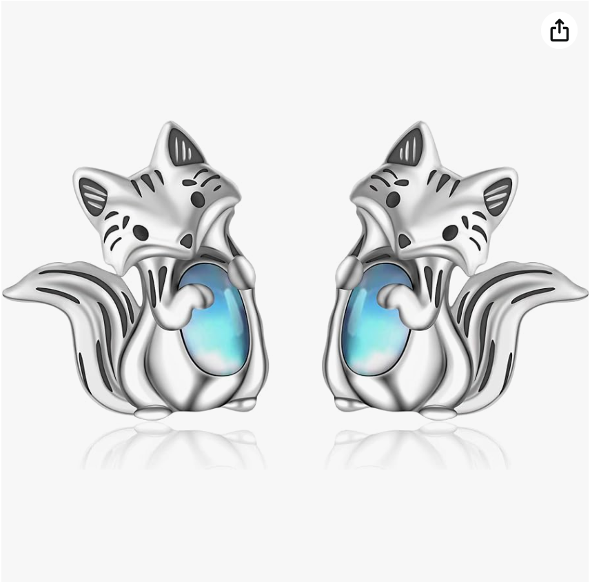 Gecko Lizard Earring Jewelry Baby Lizard Girl Teens Women Birthday Gift 925 Sterling Silver Spider Fox Elephant Lion Snail Jellyfish Crocodile Earrings